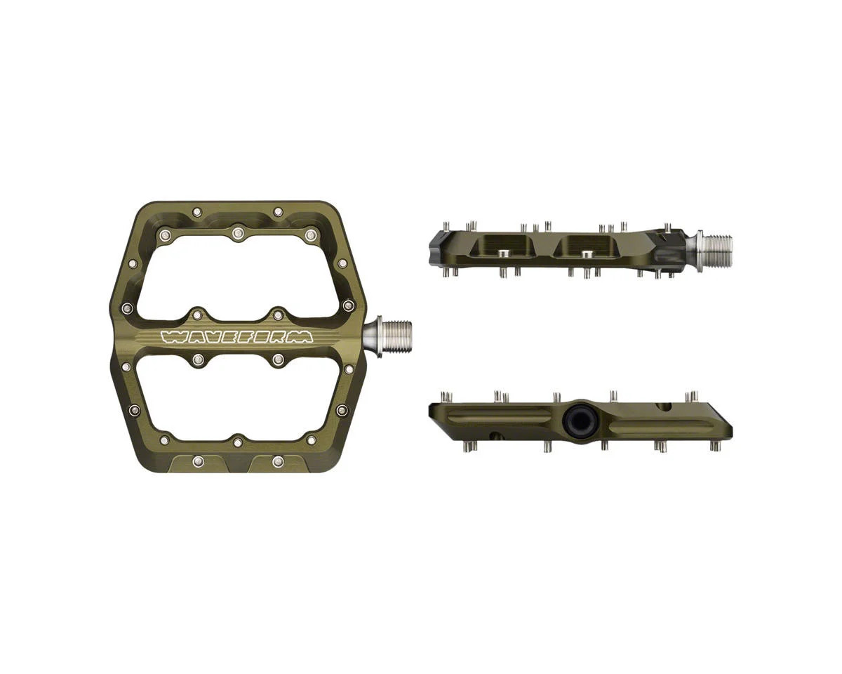 Wolf Tooth Components Waveform Platform Pedals (Olive) (L) - view 5